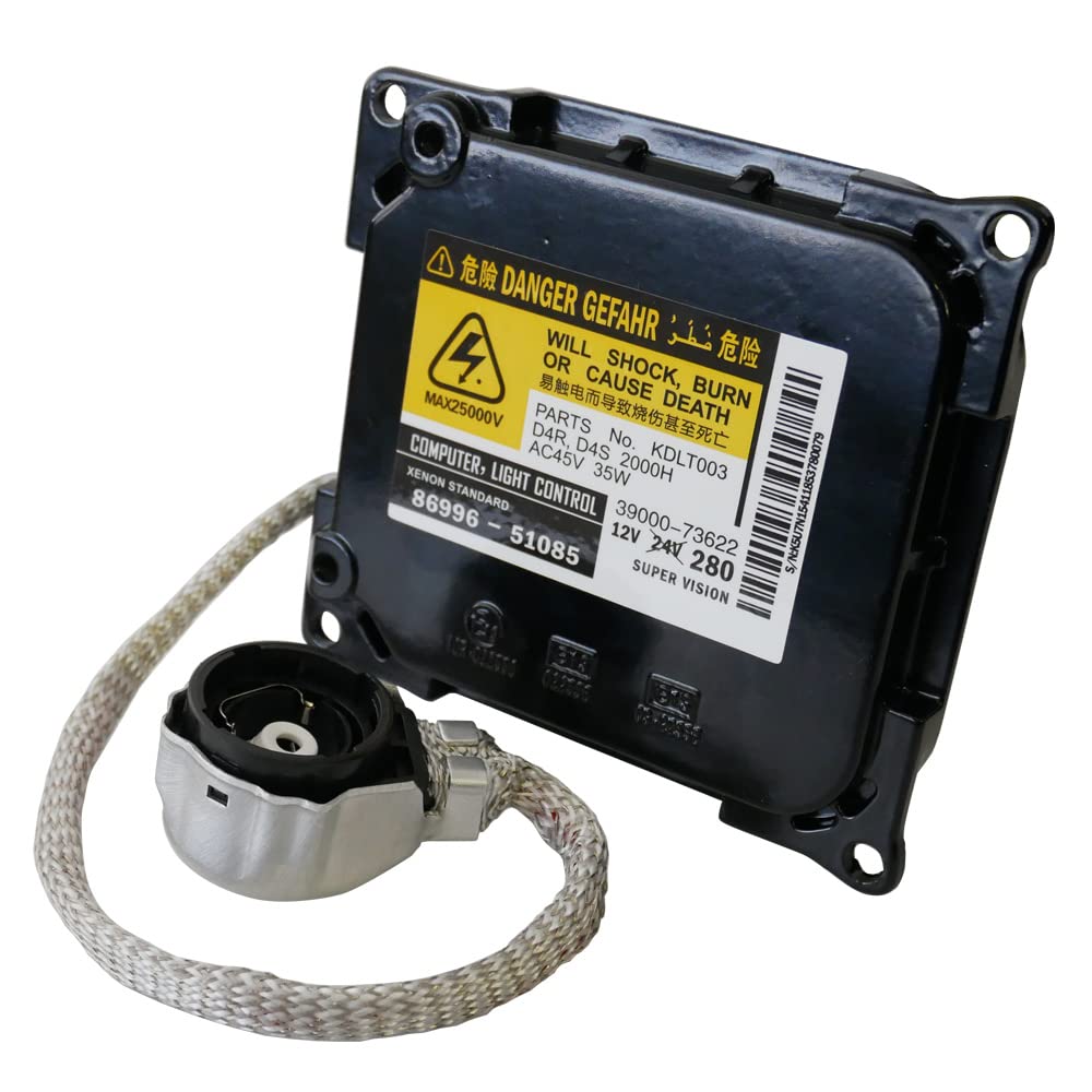 Shingen HID Replacement Compatible with and D4R 1 Also Compatible with HID and LED Single Ballast Ballast, D2S, D2R, D4S, Bulbs, Piece, Bulbs,