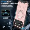 For iPhone 17 Pro Max Case Compatible with MagSafe Rotating Ring Kickstand PC + TPU Shockproof Phone Cover