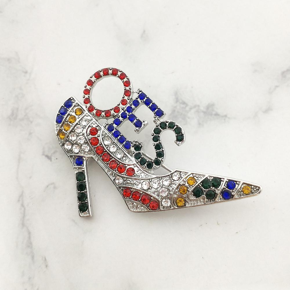 The Order of Eastern Star Brooches Girl High-heeled Shoes Graduation Gift