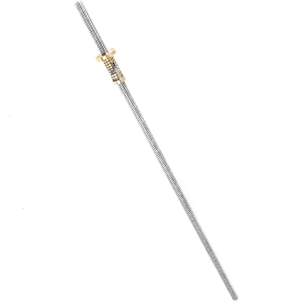 Винт с резьбой T8 с подпружиненной гайкой с защитой от люфта для 3D-принтера (400мм)