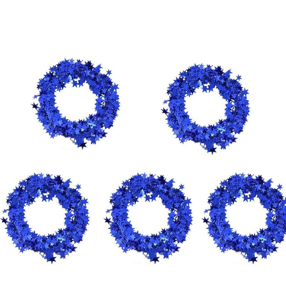 Праздничные принадлежности Праздничная атмосфера Рождественская гирлянда Блестящая звезда Подвеска Настенная дверь Декор Подвесные украшения для рождественской елки своими руками Главная