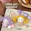 Stuffed Cartoon Bag Pendant Star Car Key Ring Lovely Little Girl Keychain  Bag Pendant