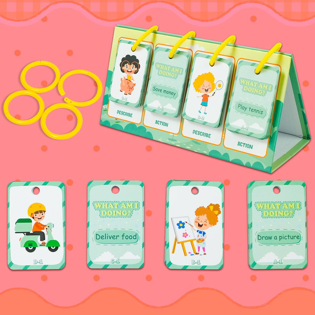 96 Карточек для рабочего стола Английские слова Мультфильмы Анимация Детские развивающие игрушки Интерактивные карточки для родителей и детей