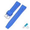 Резиновый силиконовый ремешок для Swatch X Blancpain для Fifty Fathoms Мужской Женский Изогнутый конец Водонепроницаемый Спортивный Пять Океанов Ремешок для часов 22 мм