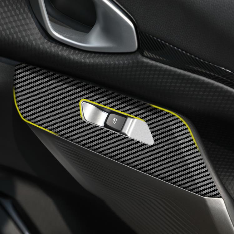 Baojun Valli Carbon Fiber Interior Anti-Kick Console Sticker - Free Replacement for Damaged Items