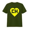 Colorful El Chapulin Colorado Heart Print T Shirt Inspired by La Vecindad Mexico Chavo Tv Series vintage Washed streetwear