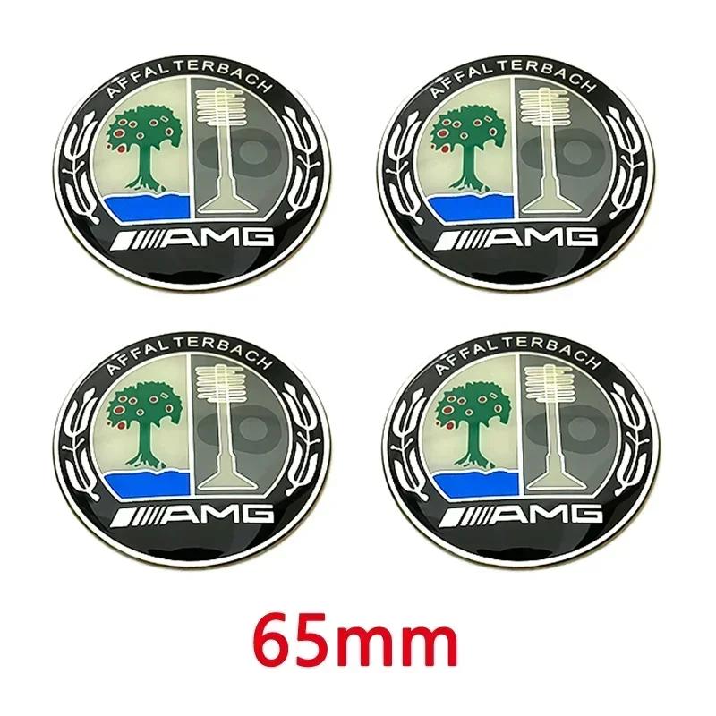 Car Sticker Hot 2026 New For Benz 4pcs 65MM Car Hub center cover logo sticker for MERCEDES BENZ AMG W203 W204 W205 W209 W213 W21