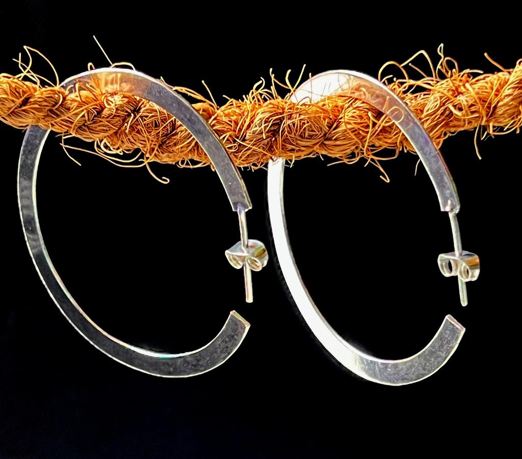 Простые квадратные серьги-кольца из стерлингового серебра, серьги с застежкой-клик, подарок для мамы, женские серьги-кольца