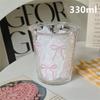 Милейшая розовая бантовая стеклянная чашка для эспрессо, кружка для летнего кофе, кружка для напитков своими руками, стеклянная миска, милый стеклянный стакан, подарок