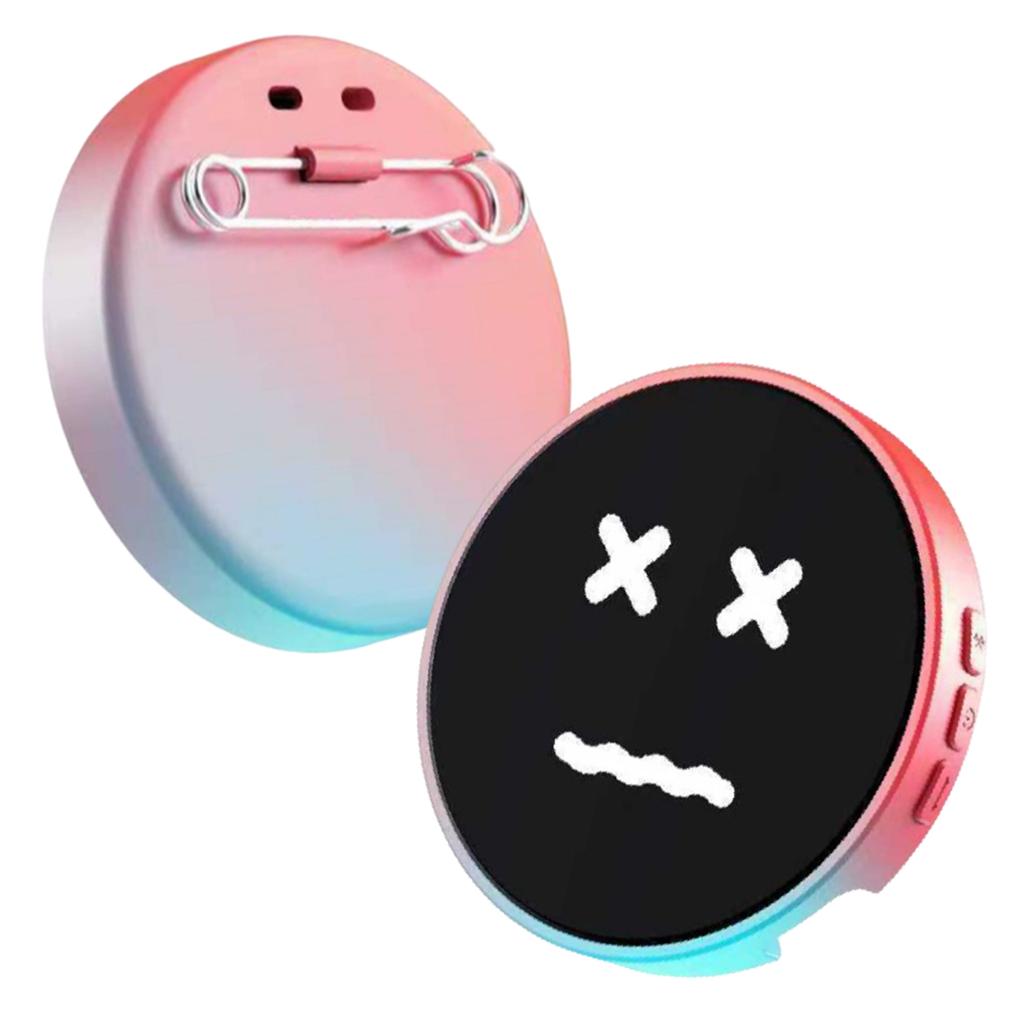 Динамичный электронный значок-дисплей, Умный Bluetooth-значок с аниме, Цифровой экран для отображения, Модный электронный значок, Подарок, Отображение текста и коротких видео