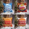 Классический логотип Burger King Наволочка Премиум-комфорт Двусторонняя наволочка - Дизайн "Два в одном" для любой комнаты и салона автомобиля
