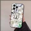 Чехол для телефона "План поездки" для iPhone 17,16,15,14,13,12,11,Pro,Max,Plus,Air,X,XS,XR,SE,8,7,Mini, Мягкий черный Funda