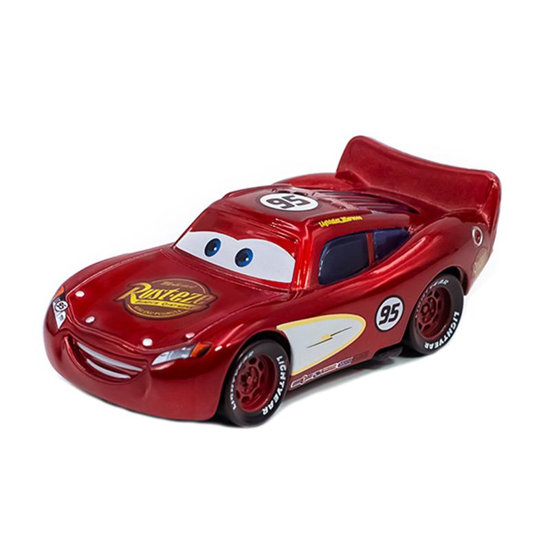Игрушки из мультфильма Тачки Pixar Подарки 95 Молния Маквин Модель Игрушечная машинка 1:55 Литье под давлением из металла Детские подарки Аниме Фигурка Гоночная машина Игрушки