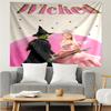 Wicked Print Tapestry, Backdrop, Easy Setup, Ideal for Bedroom, Office & Living Room, with Aesthetic Wall Hanging Decor.