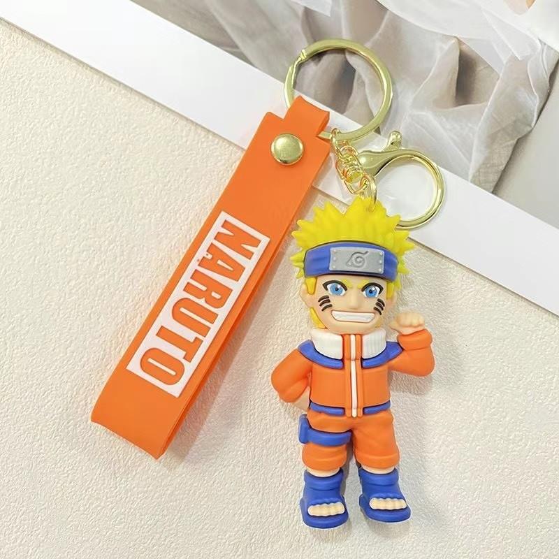 Силиконовый брелок-фигурка Genshin Impact и Naruto, коллекционный предмет для фанатов аниме