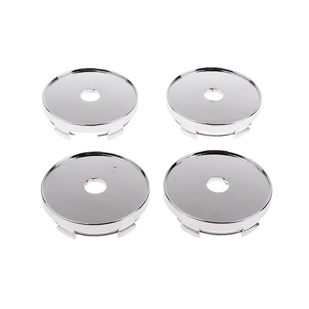 4Pcs Universal Wheel Tire Parts Car Hub Center Covers Dust-proof ABS Plastic Hub Center Cover 60mm Black Silver Wheel Hubcap