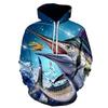 Men's 3D Printed Hoodie Printed Hooded Long Sleeve Sweatshirt Men's Large Size Spring and Autumn