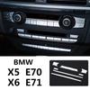 Стайлинг автомобиля, центральная кнопка управления кондиционером, кнопка CD, декоративные наклейки для интерьера BMW X5 E70 X6 E71