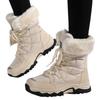Fashion New Cotton Shoes Waterproof and Cold Proof Long Boots for Women Outdoor with Thick Velvet and Warmth Snow Boots