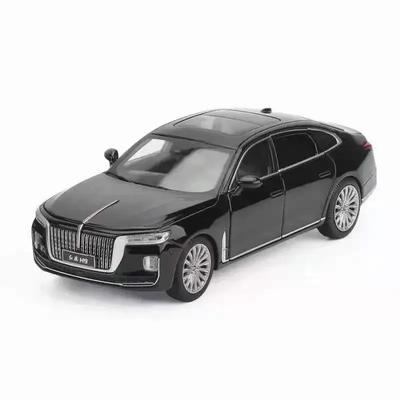 1/32 имитационная модель игрушечного автомобиля HongQi H9 литой лимузин с подсветкой и инерционной системой, коллекционные масштабные игрушки для мальчика, подарок на день рождения