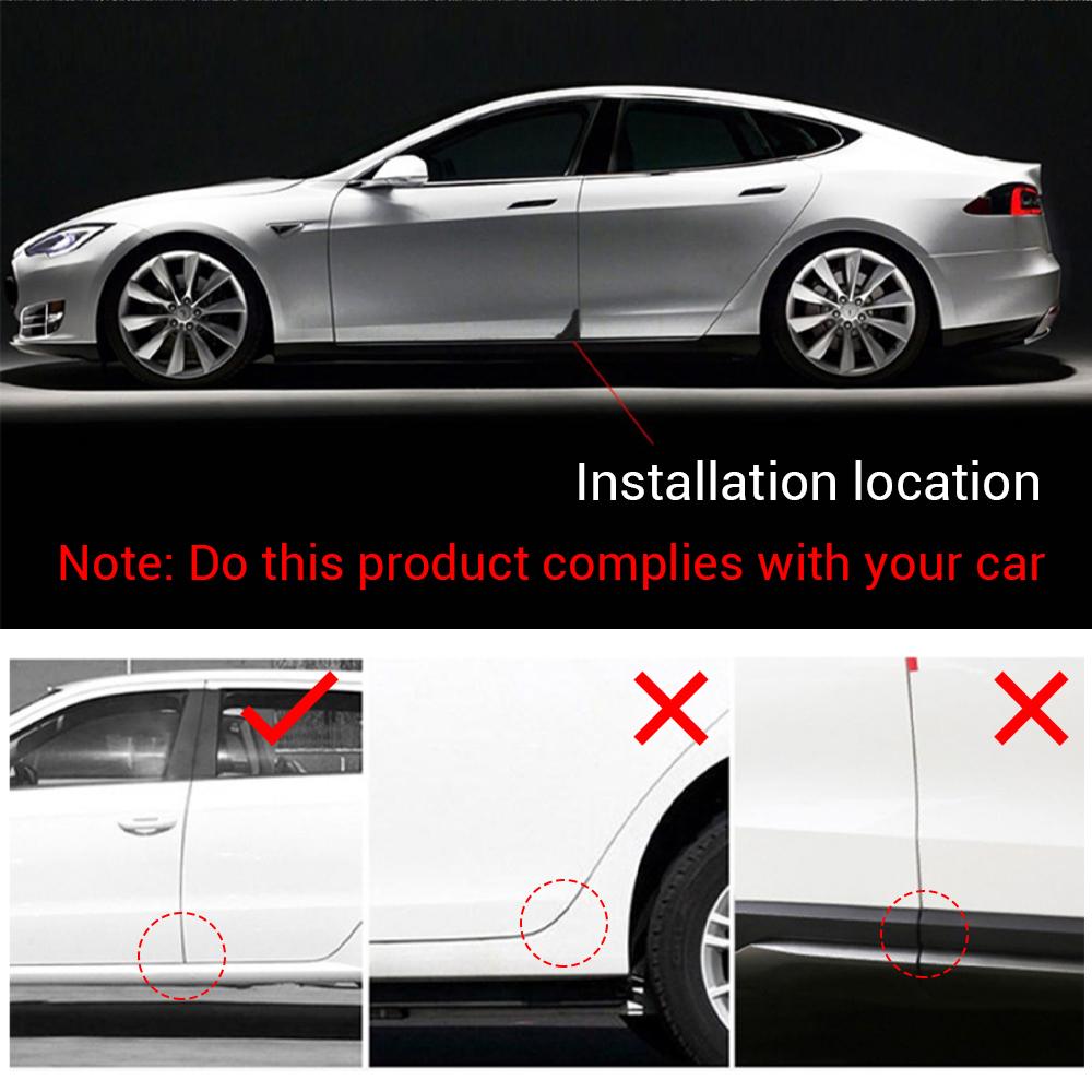 AAAKN1 2/4pcs Car Door Guard Edge Corner Protector Cover Scratch-proof Sticker For Honda Civic 10th 11th Gen Hrv Jazz City Fit Accord