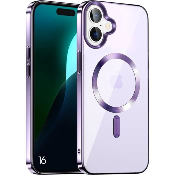 Protective Case - BOOLING - for iPhone 16 - Silicone TPU - Purple - Ultra Thin