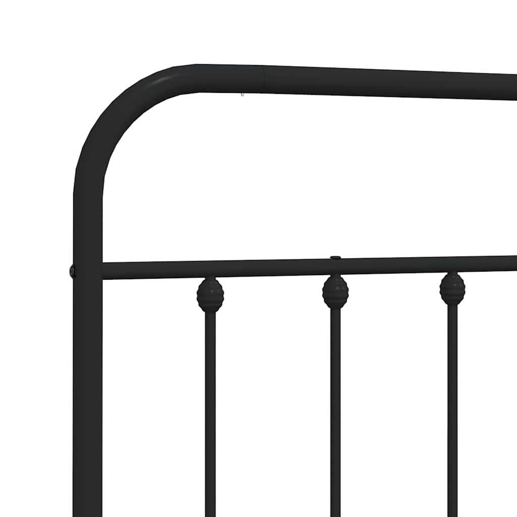 Replacement Headboard Metal Black 75 cm