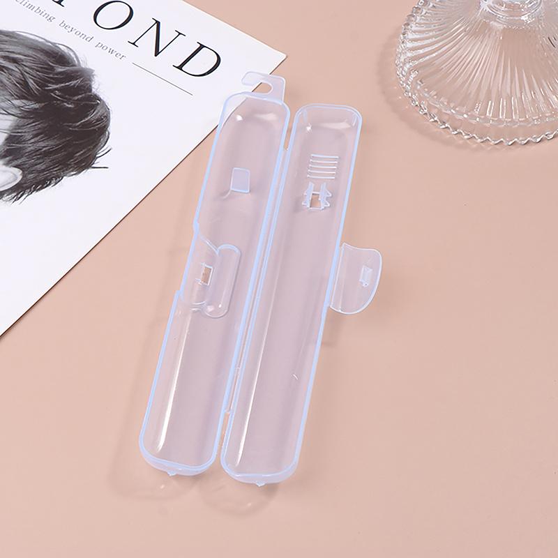 1Pc Transparent Toothbrush Storage Box Cases Hygienic Travel Portable Holder Container Toothbrush Box Organizer Bathroom Tools