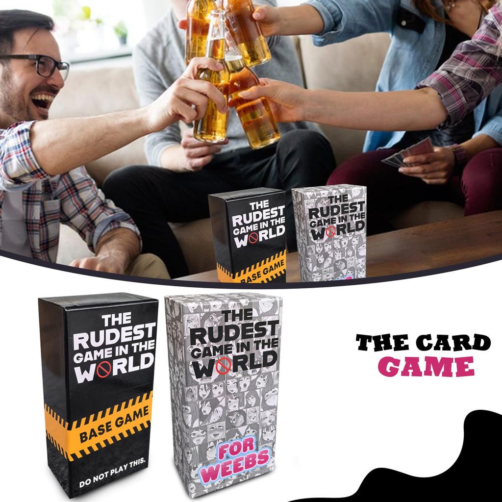 The Rudest Game In The World, Card Game Drinking Game Full Of Playability Wild Questions Fit For Adult Celebration Parties