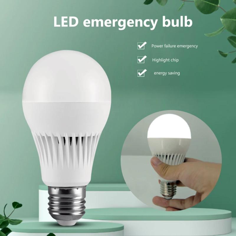 1-3PCS 5/7/9/12/15W Emergency LED Bulb E27 Rechargeable Backup Light 3-5H Battery Life Energy Saving Lamp for Camping Home Power Outage