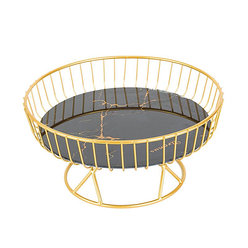 European Light Luxury Ceramic Fruit Tray Creative Living Room Home Fruit Basket Afternoon Tea Candy Dessert Stand Dessert Tray