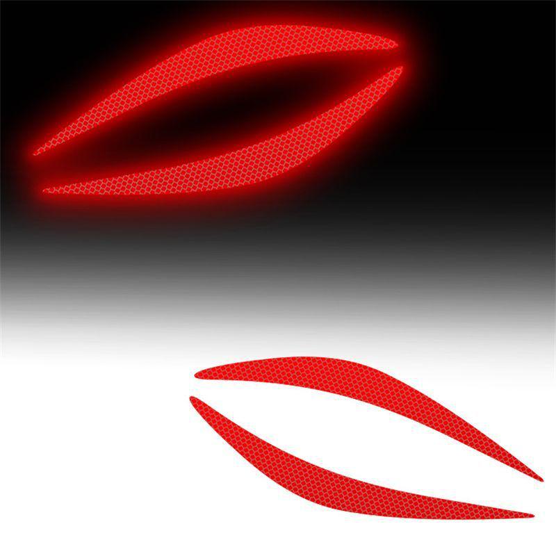 Светоотражающие Водонепроницаемые Наклейки-Брови на Фары - Креативное Украшение Автомобиля