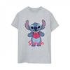 Lilo & Stitch Womens/Ladies Reading Standing Boyfriend T-Shirt