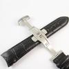 Серия COUTURIER 23 мм T035617A T035439A Серебряная пряжка-бабочка + натуральная кожа с изогнутым концом ремешок для часов браслет для T035
