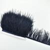 1Meters Leather Pink Ostrich Feathers Trim Trims Width 8-10cm Black Ostrich Feather Ribbon Clothing Wedding Feathers Decoration
