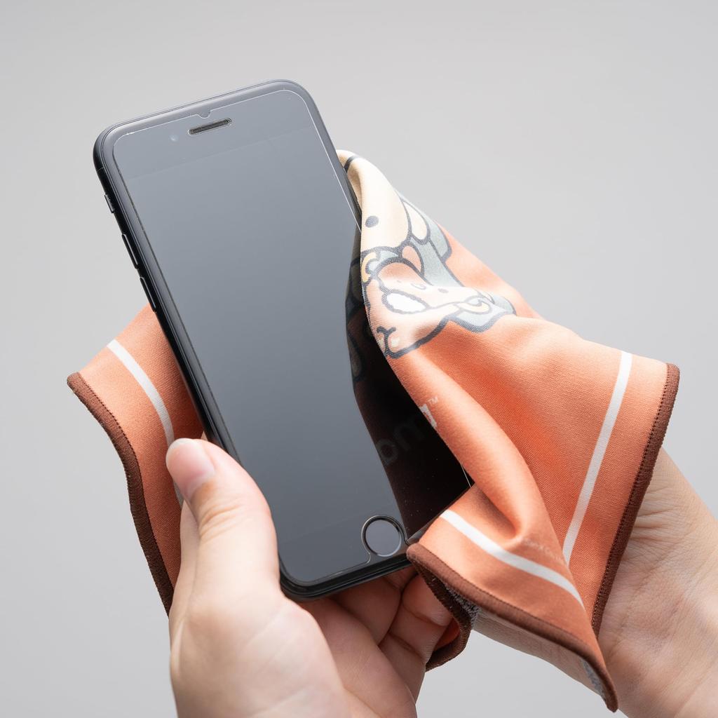 Салфетка для чистки очков Sanrio спереди и сзади 2way Dochimo Cute Character Rilakkuma Home Cafe 3390-02