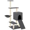 Scratching Post with Sisal Scratching Posts Dark Grey 130.5 cm