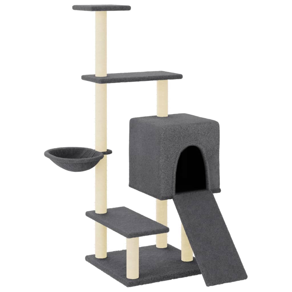 Scratching Post with Sisal Scratching Posts Dark Grey 130.5 cm
