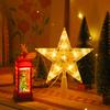 Рождественская звезда-верхушка для елки с несколькими режимами освещения, пульт дистанционного управления, питание от USB, 3D-украшение для верхушки елки в виде звезды