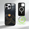 A-Aesthetic feeling of lines Phone Case For iPhone 17 16 15 14 13 12 Pro Max Plus for Mirror Wireless Magnetic Cover