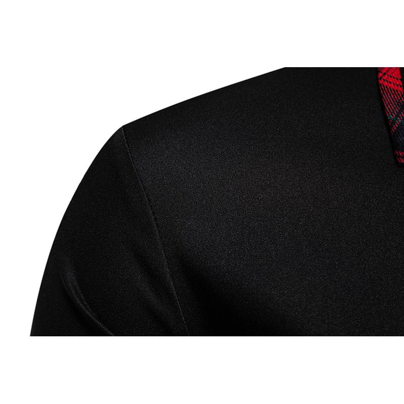 Осеннее новое поступление мужская клетчатая рубашка с длинным рукавом в стиле колор-блок, повседневная деловая рубашка в стиле пэчворк для мужчин, повседневная рубашка для офиса, работы в социальных сетях