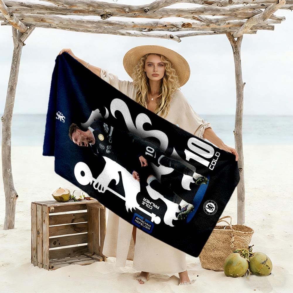 Chelsea Fc Football Player Beach Towel High Absorbency Quick-Dry Comfortable Lightweight