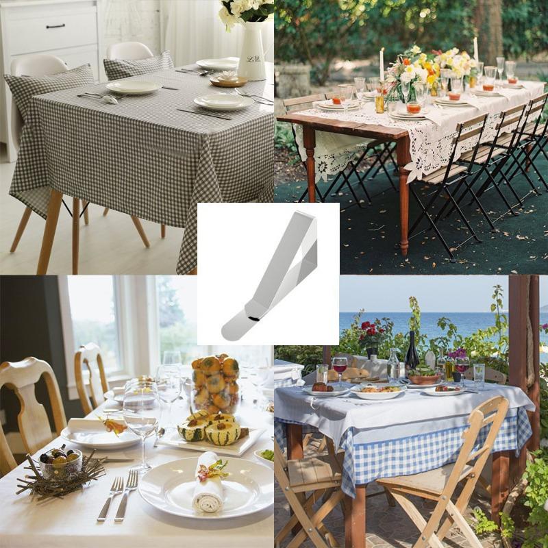 Зажимы для скатертей из нержавеющей стали Держатели для скатертей Зажимы для вечеринок на открытом воздухе Кухня Столовая Бар Текстиль Скатерти