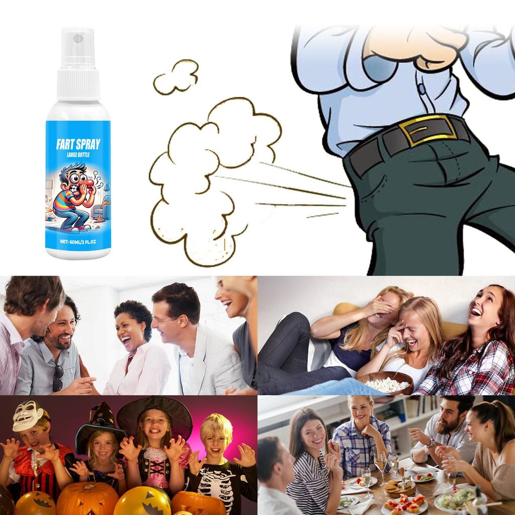 СУПЕР ВОНЯЕТ (Мега размер 60мл) - Спрей от пердежа - «Безумно сильная» очень сильная вонь - Поддельные штучки с запахом какашек - Пахнет как супер «плохой» газ