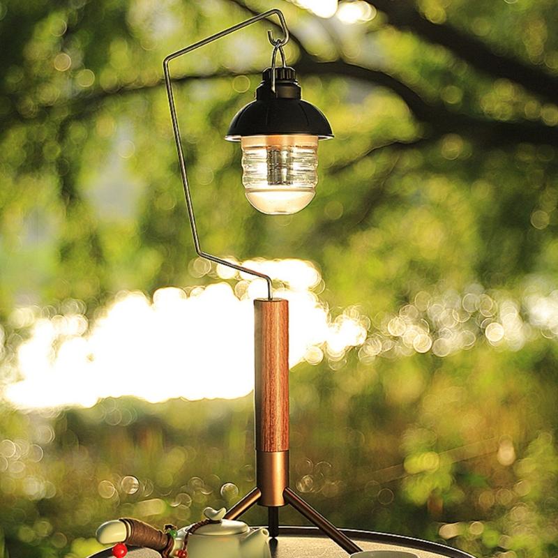 Lanterns Hanging Rack Portable Camping Light Table Stand Outdoor Foldable Lamps Support Stand Camping Accessoies Durable