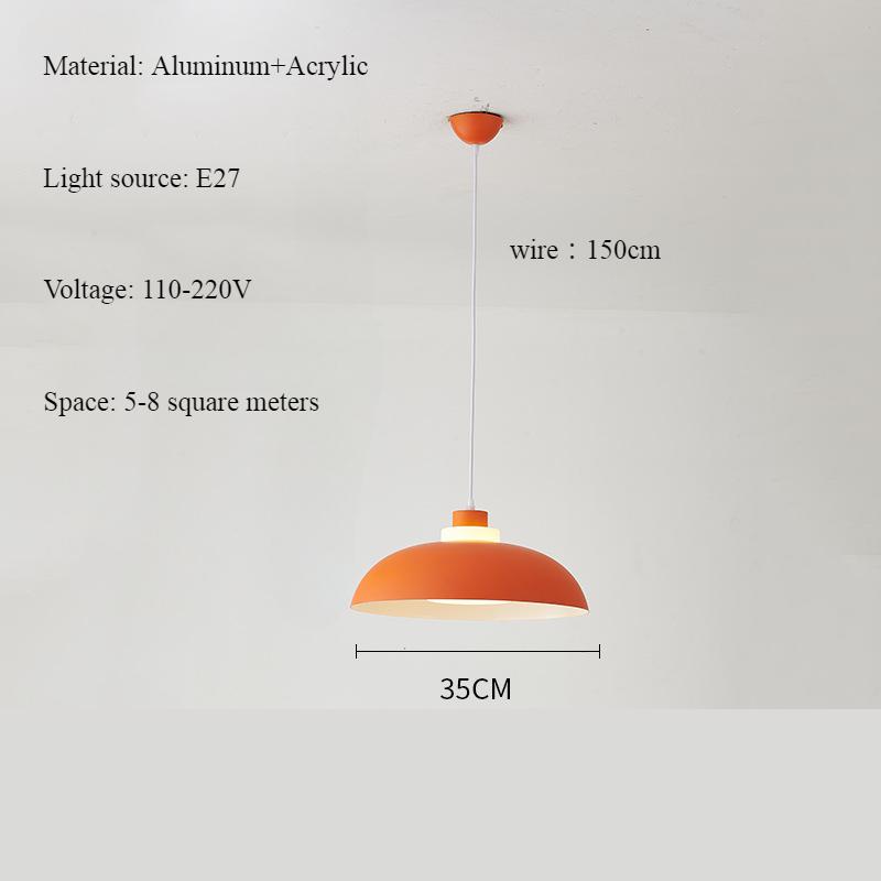 Nordic Modern Simple Disc Подвесной светильник Гостиная Спальня Ресторан Украшение Люстра LED Атмосфера Подвесной светильник