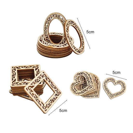 100Pcs Cute DIY Art Handmade Wide Application Home Crafts Decorative Wedding Centerpieces Christmas Slice for Gifts Wood Slices KTY