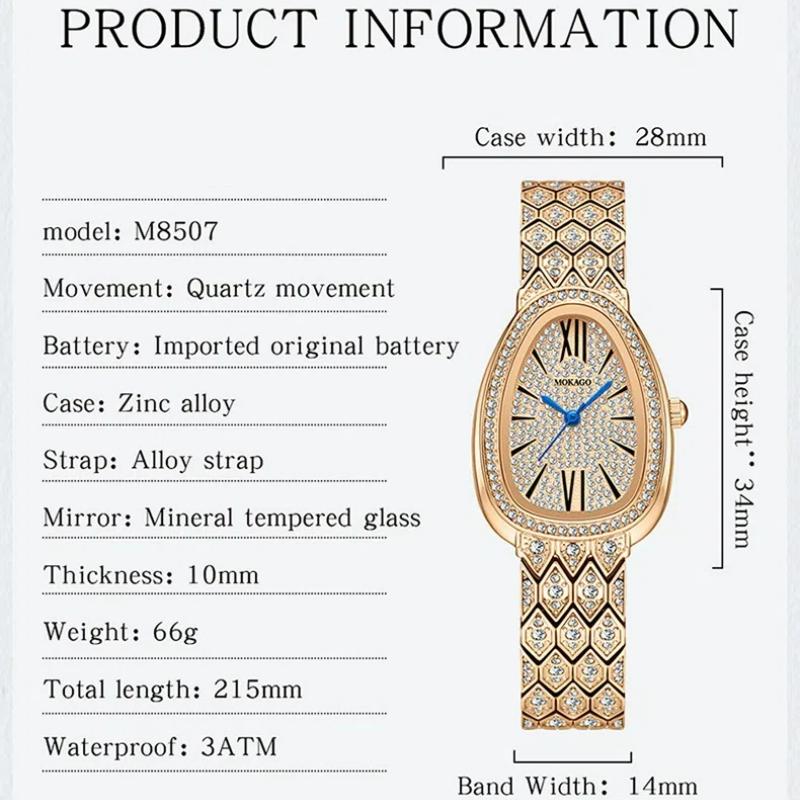 SANDA Ladies Watches Gifts Snake Head Watch for Women Luxury Fashion Steel Strap Quartz Wristwatches