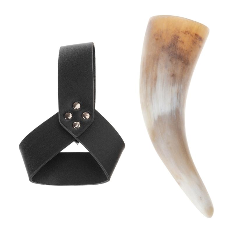 2 шт. Питьевой рог викинга с кожаными чехлами, Пивная кружка эпохи Возрождения, Средневековый пивной стакан, Костюмы для косплея на Хэллоуин