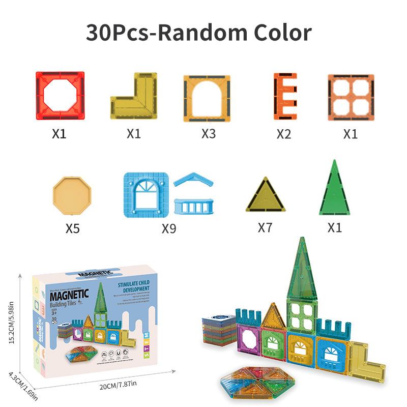 Children'S Early Education Toy Magnetic Piece Pipe Magnet Building Block Pure Magnetic Set Source Factory Puzzle